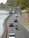  voitures sur les voies sur berges